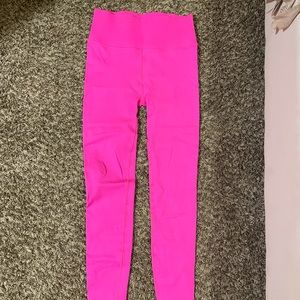 hot pink fabletics leggings size large
